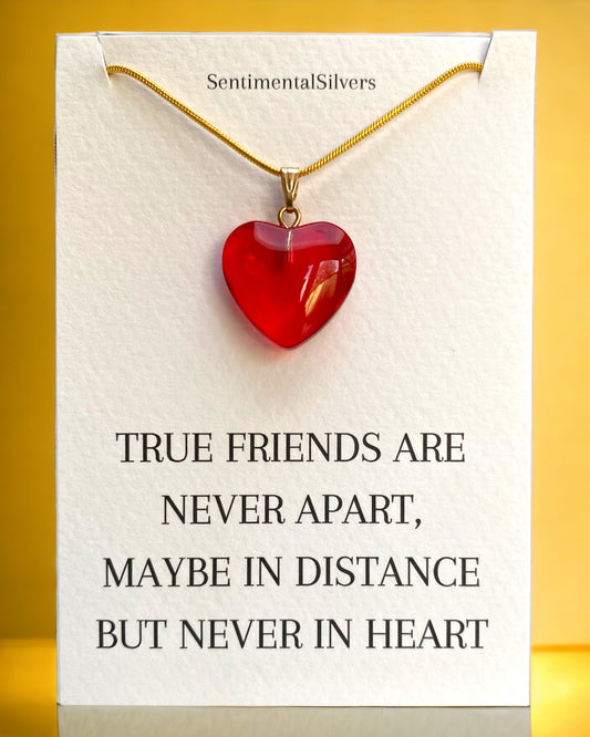 True Friends Heart Necklace