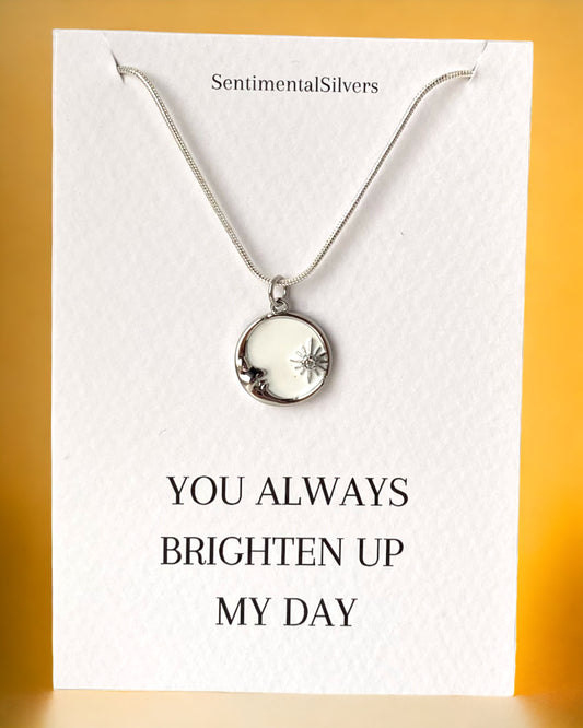 Silver Brighten Up Your Day Necklace